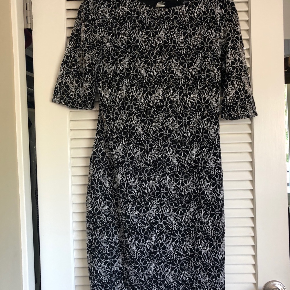 Black and White lace dress